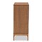Baxton Studio Ramiel MidCentury Modern Ash Walnut Finished Wood and Rattan 4Drawer Chest 215-12426-ZORO - alternate 6